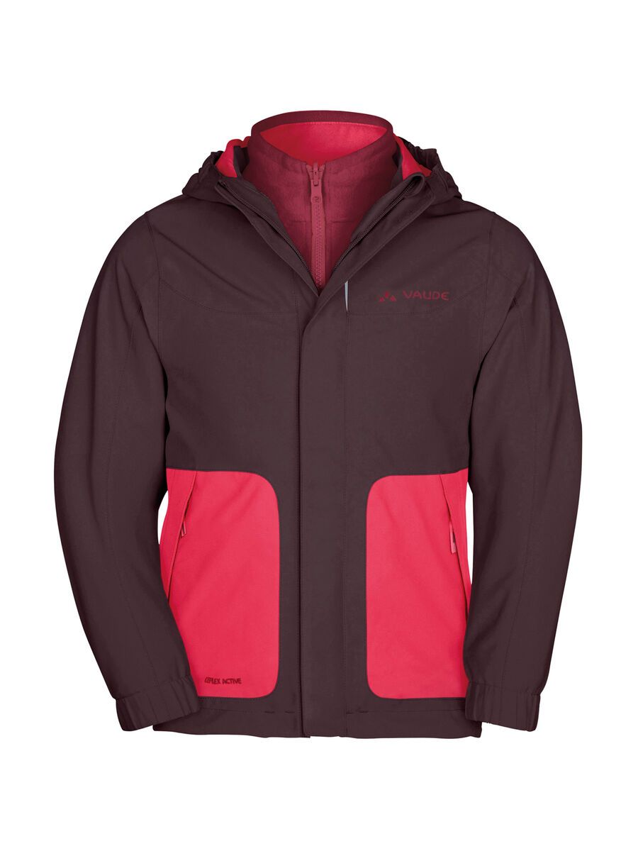 Vaude Kids Campfire 3in1 Jacket IV, raisin - Bild 1