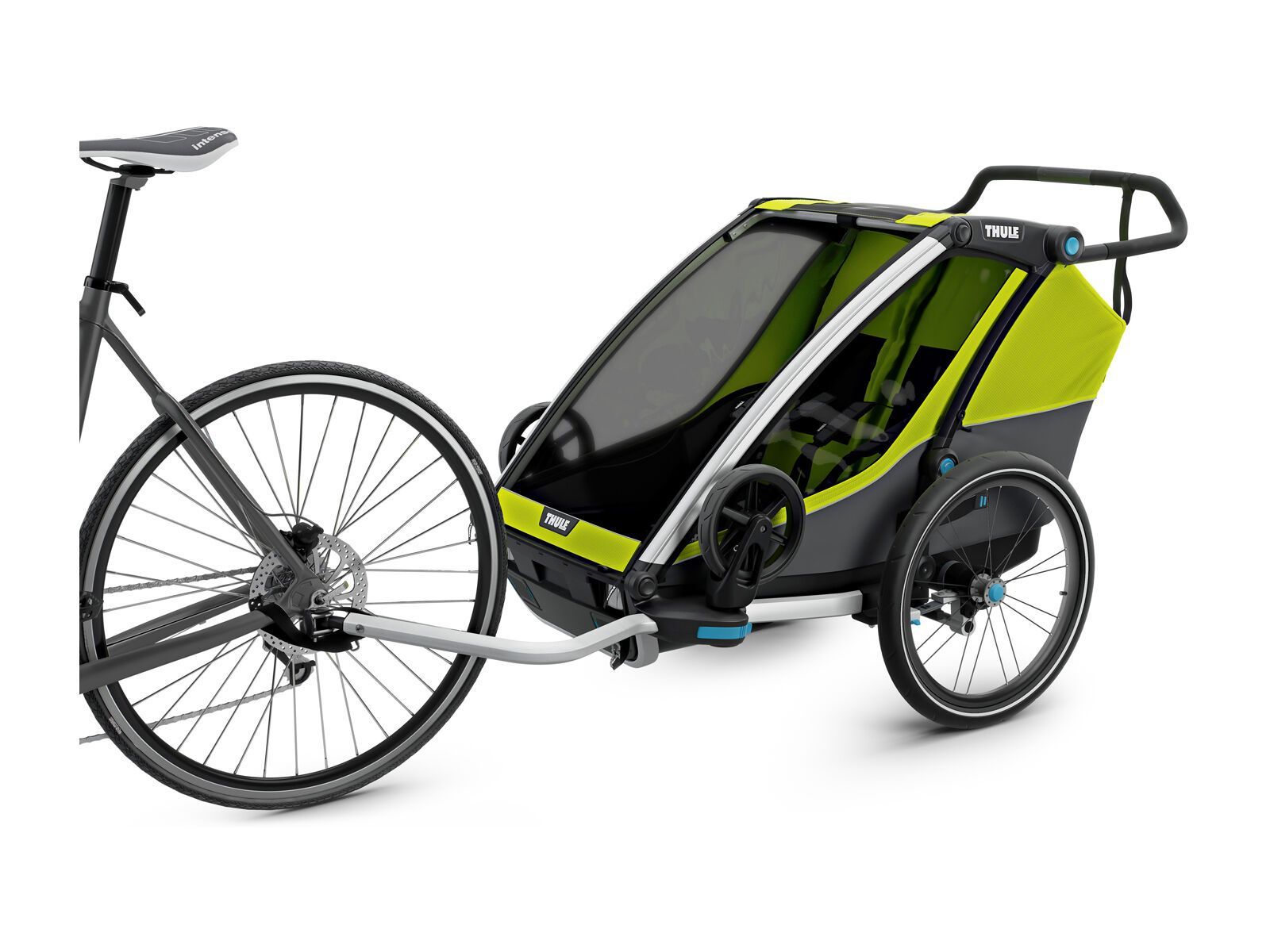 Thule Chariot Cab 2, chartreuse/dark shadow - Bild 4