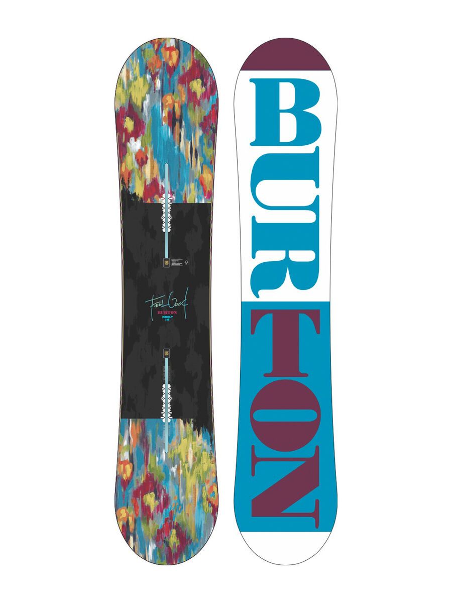 Set: Burton Feelgood Flying V 2016 + Burton Escapade EST 2017, shifty white - Snowboardset - Bild 2