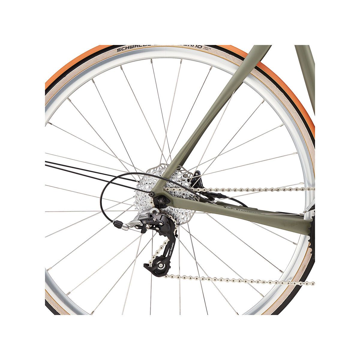 Cannondale Synapse Disc Adventure, tree frog w/ primer grey and burnt orange, matte - Bild 5