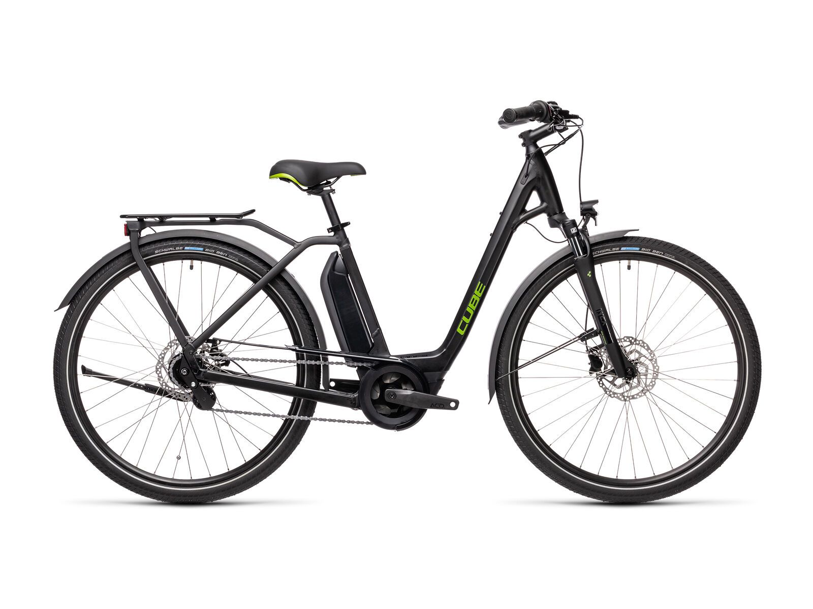 Cube Town Hybrid ONE 400, black´n´green - Bild 1