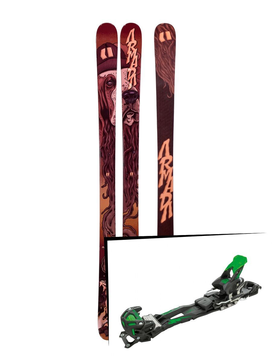 Set: Armada BDog 2019 + Tyrolia Adrenalin 16 solid black flash green - Bild 1