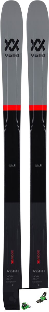 Set: Völkl 90Eight 2019 + Tyrolia Attack² 11 GW green - Bild 1