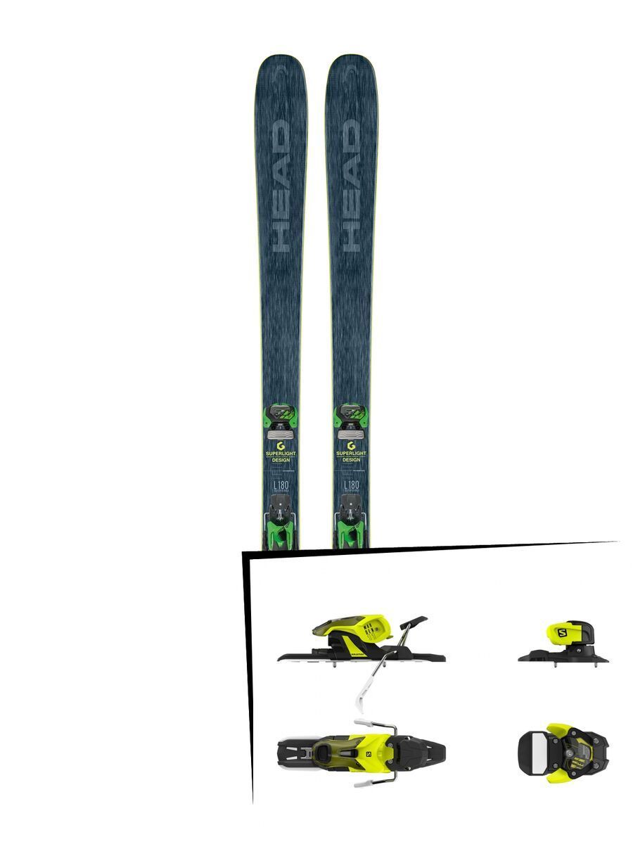 Set: Head Kore 93 2018 + Salomon Warden 11 yellow/black - Bild 1