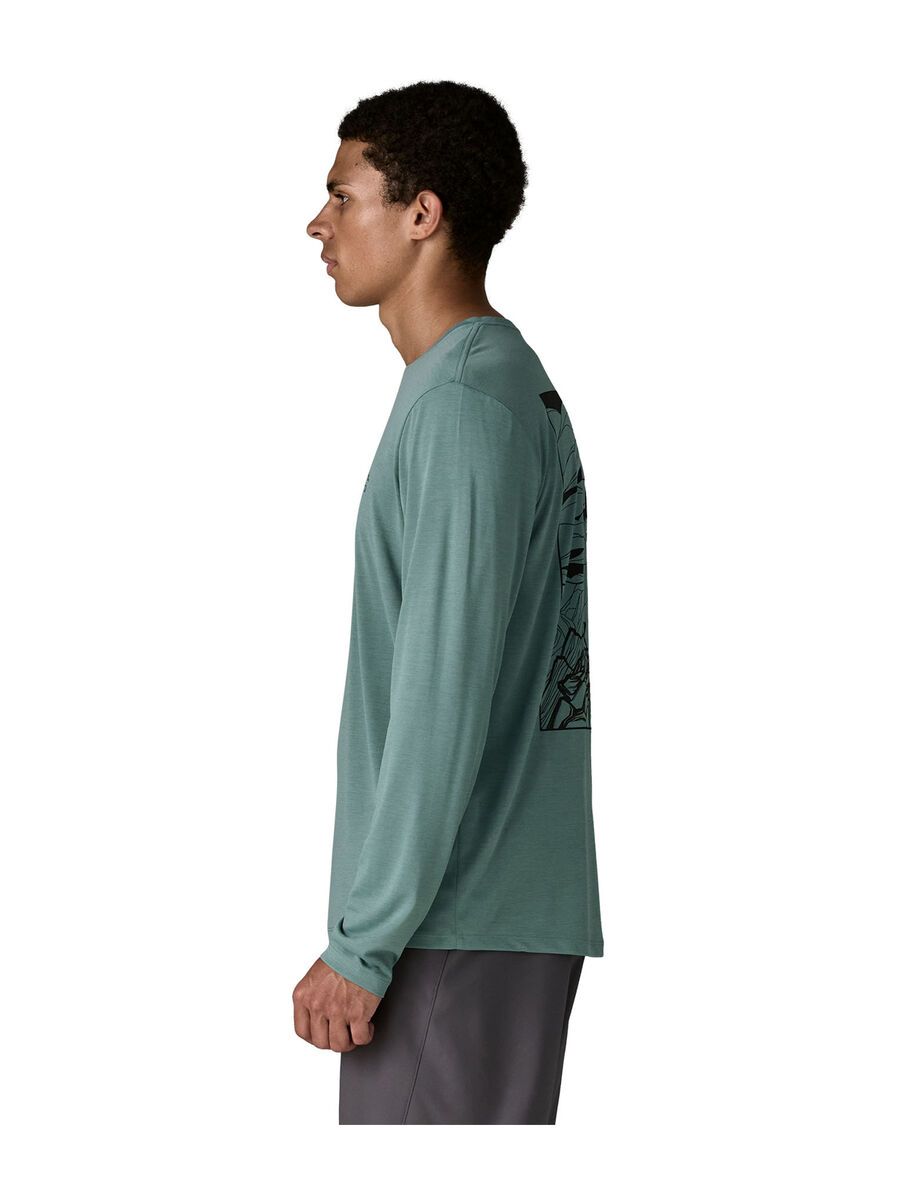 Patagonia Men's Long-Sleeved Capilene Cool Daily Shirt - Cloud Crag, blue sage/light blue sage x-dye - Bild 4