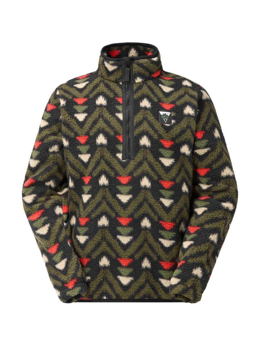 Picture Kimag Printed 1/4 Fleece, jasp print - Bild 1