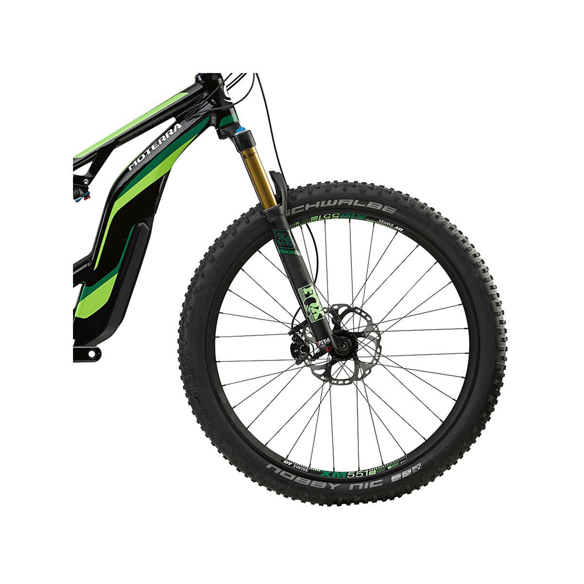 Cannondale Moterra 1, jet black w/ berzerker green and cashmere, gloss - BLK - Bild 2