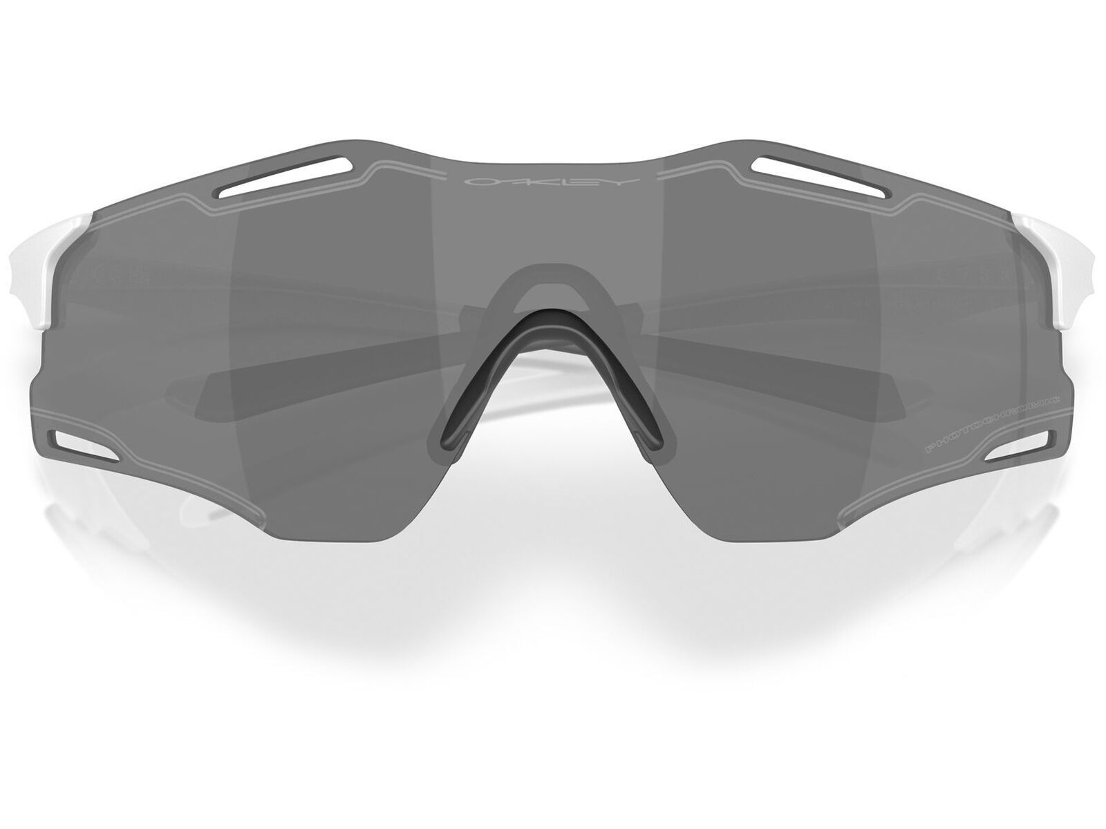 Oakley Cybr Zero Cyber Collection, Clear To Black Iridium Photochromic / matte white - Bild 6