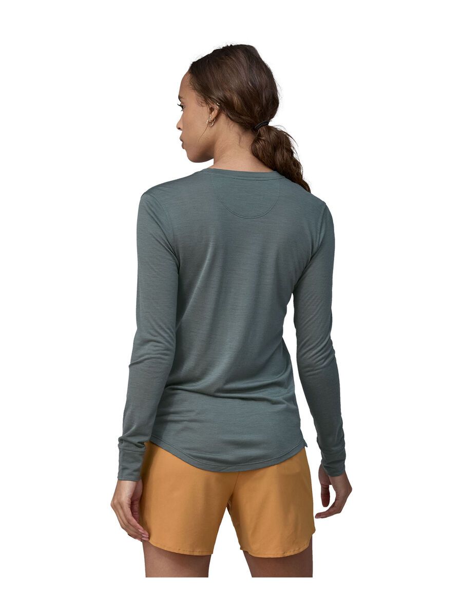 Patagonia Women's Long-Sleeved Capilene Cool Merino Graphic Shirt, '73 skyline: nouveau green - Bild 3