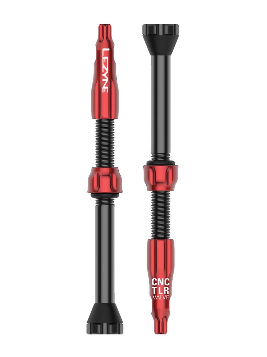 Lezyne CNC TLR Valves - 60 mm, red - Bild 1