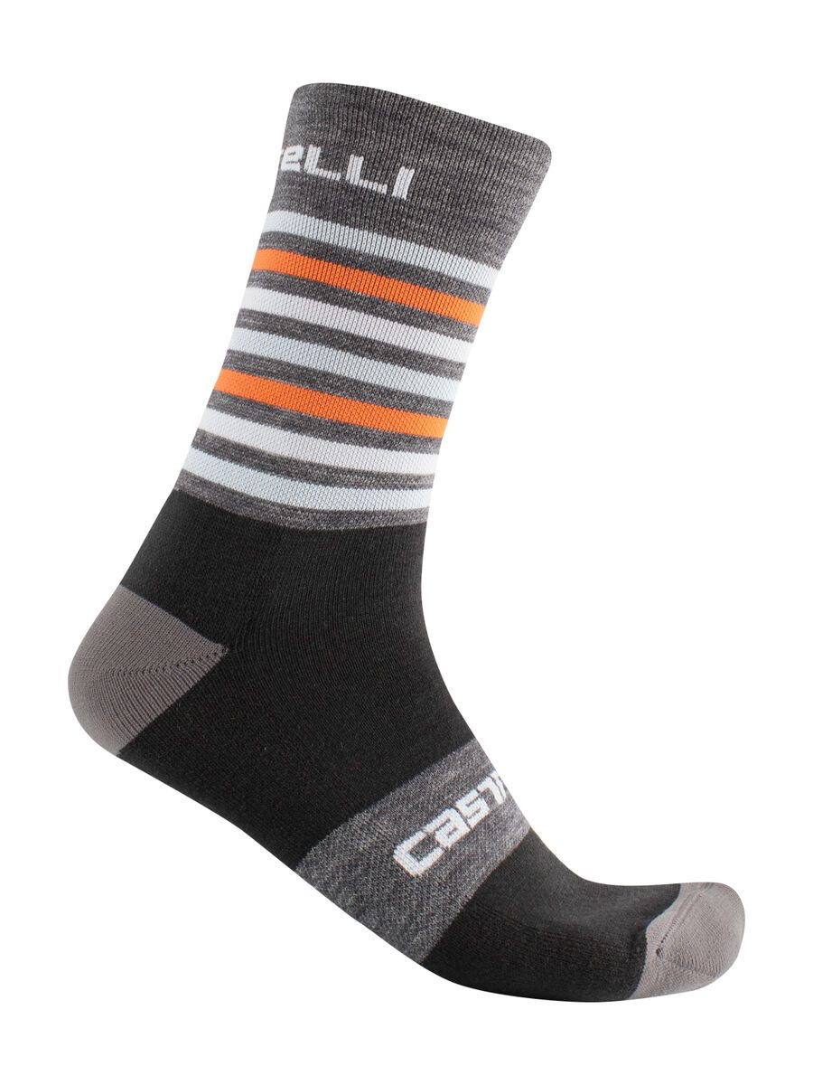 Castelli Gregge 15 Sock, dark gray orange - Bild 1