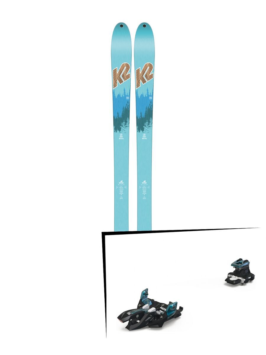 Set: K2 SKI TalkBack 82 ECOre 2018 + Marker Alpinist 9 black/turquoise - Bild 1