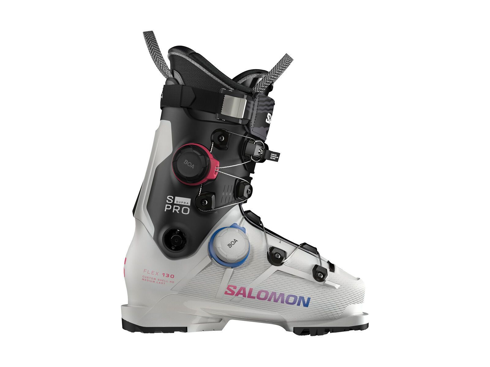 Salomon S/Pro Supra Dual BOA 130 GW, gray aurora/black/race blue - Bild 1