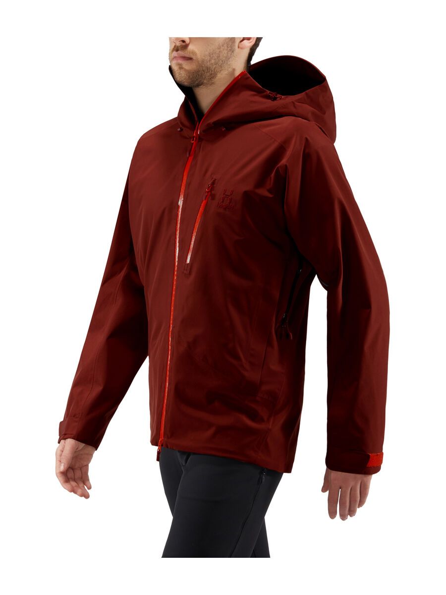 Haglöfs Niva Jacket Men, maroon red/habanero  - Bild 3