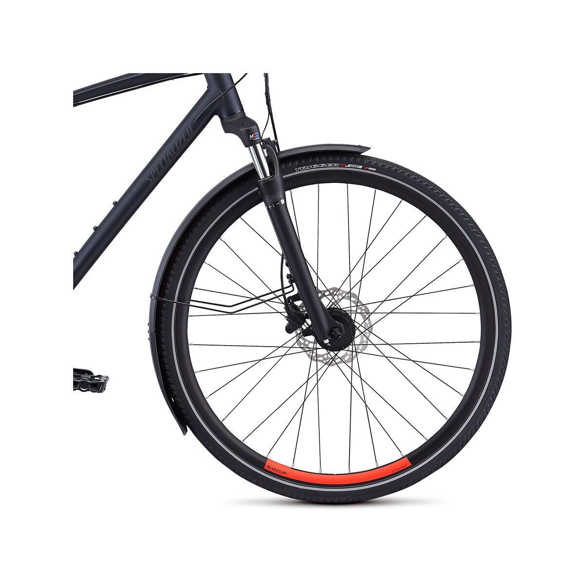 Specialized Crosstrail EQ - Black Top Collection, satin cast black/rocket red - Bild 4