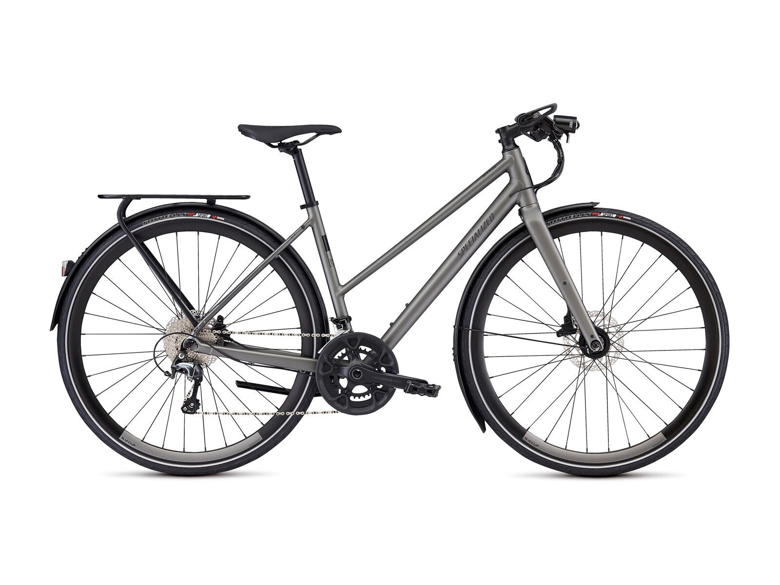 Specialized Women's Sirrus Elite Step-Through EQ - Black Top Collection, satin brushed - Bild 1