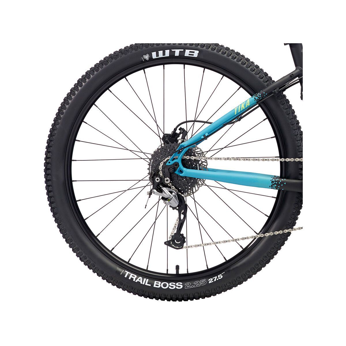 Kona Tika 26, matt black & aqua w/ green & aqua decals - Bild 5