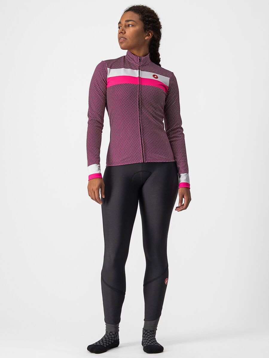 Castelli Volare LS Jersey, cyclamen/white-pink fluo - Bild 5