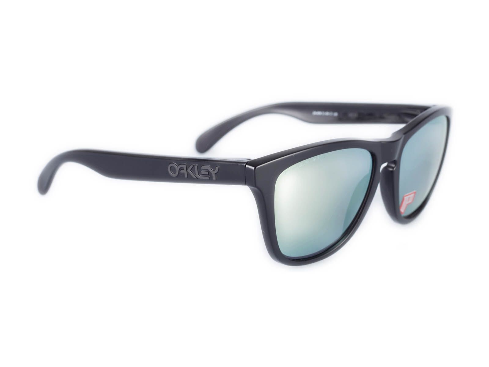 Oakley Frogskins, Matte Black/Emerald Iridium Polarized - Bild 2