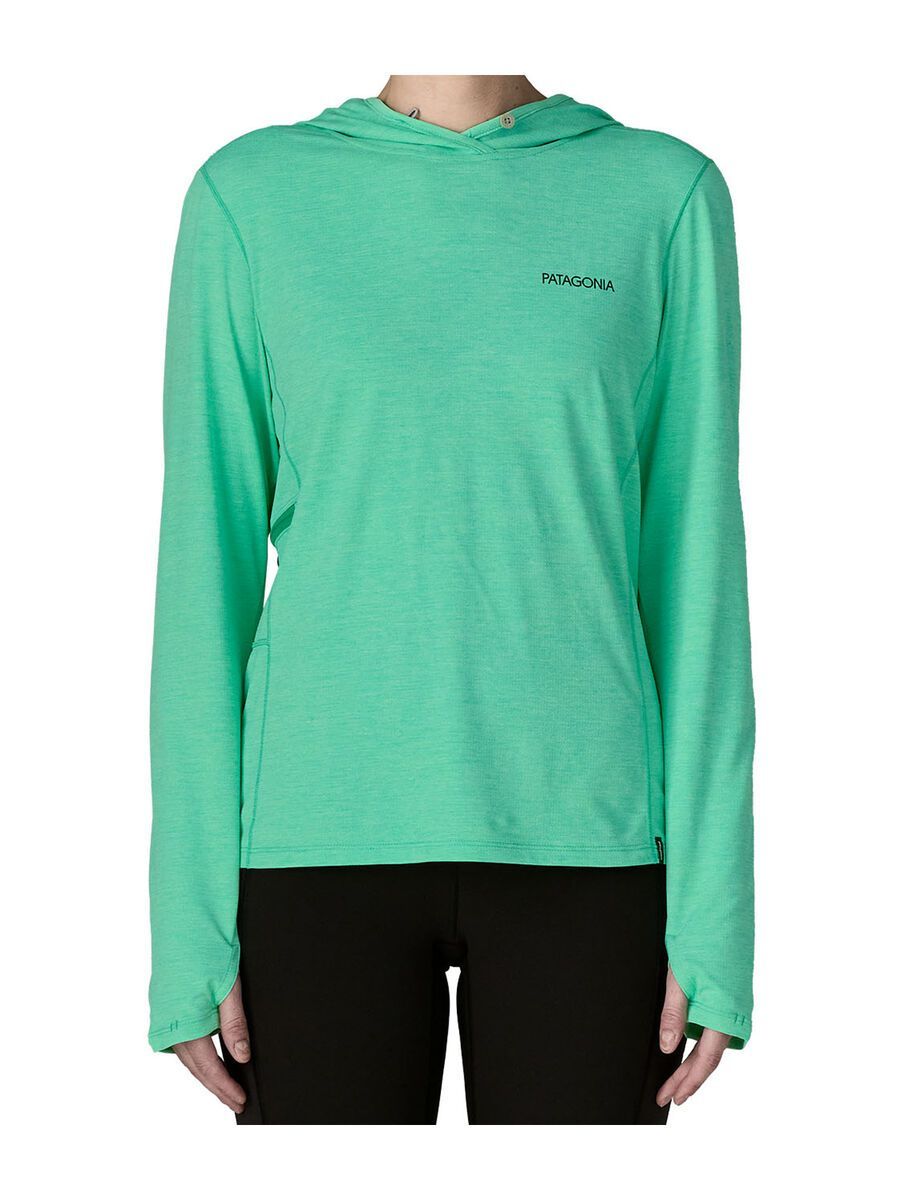 Patagonia Women's Capilene Cool Sun Hoody - Peak Visions, aqua stone/early teal x-dye - Bild 1