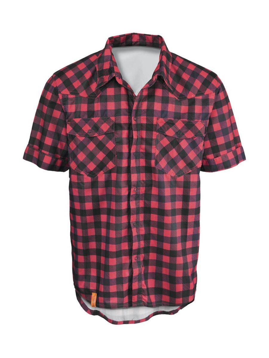 Scott Shirt Button Roarban s/sl, red/dark purple - Bild 1