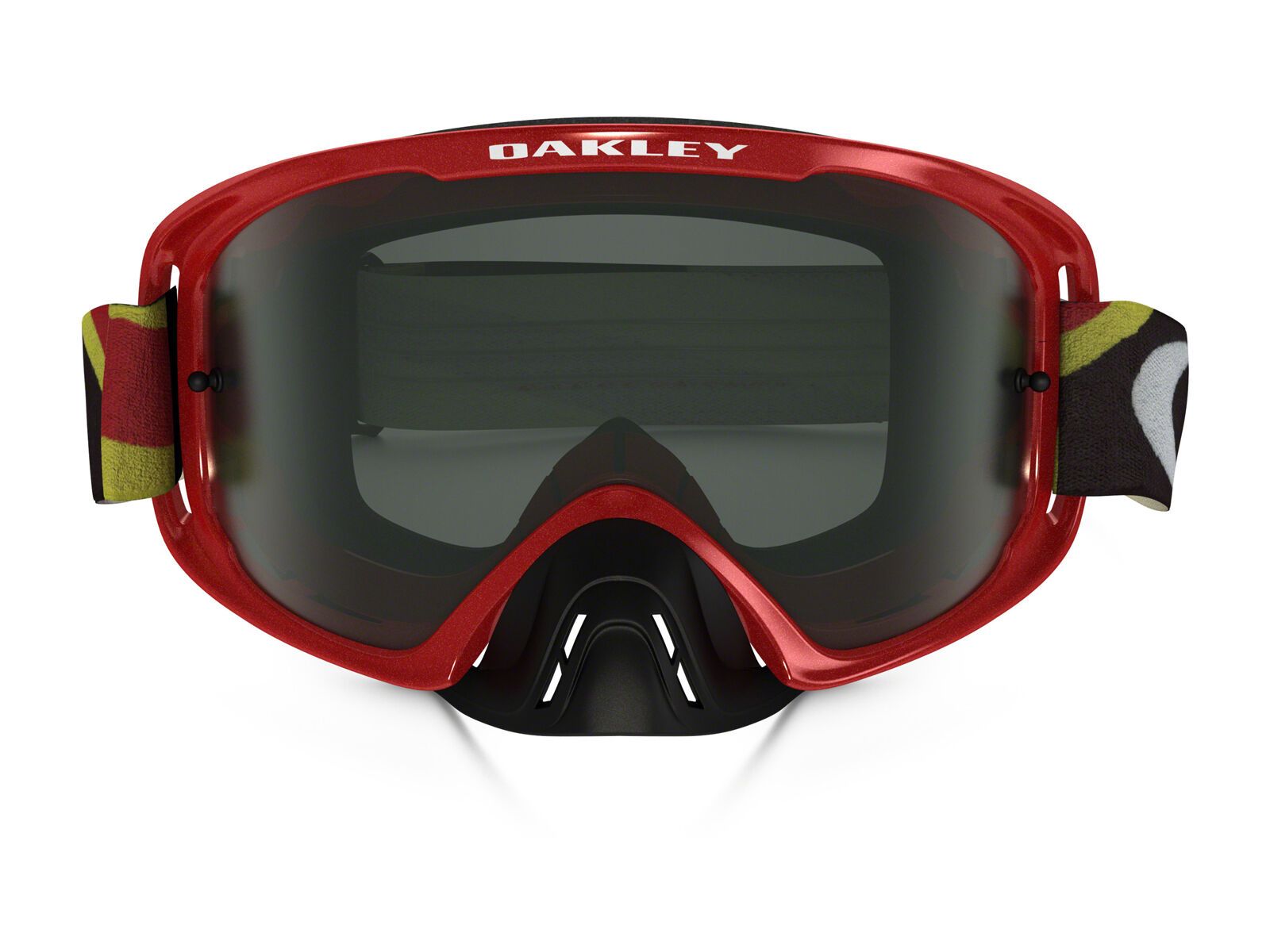 Oakley O-Frame 2.0 MX Heritage Racer Goggle, bright red/Lens: dark grey - Bild 2