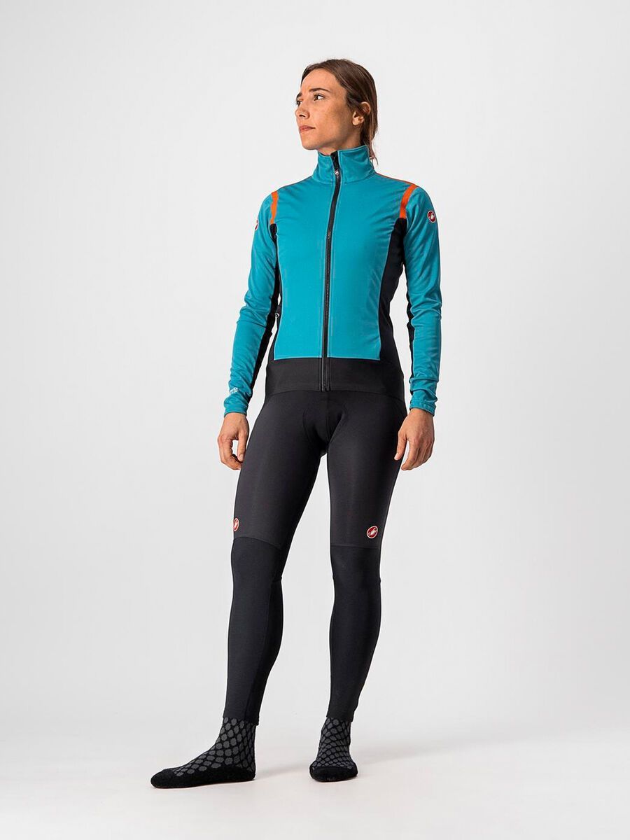 Castelli Alpha RoS 2 W Light Jacket, teal blue/black-fiery red - Bild 9