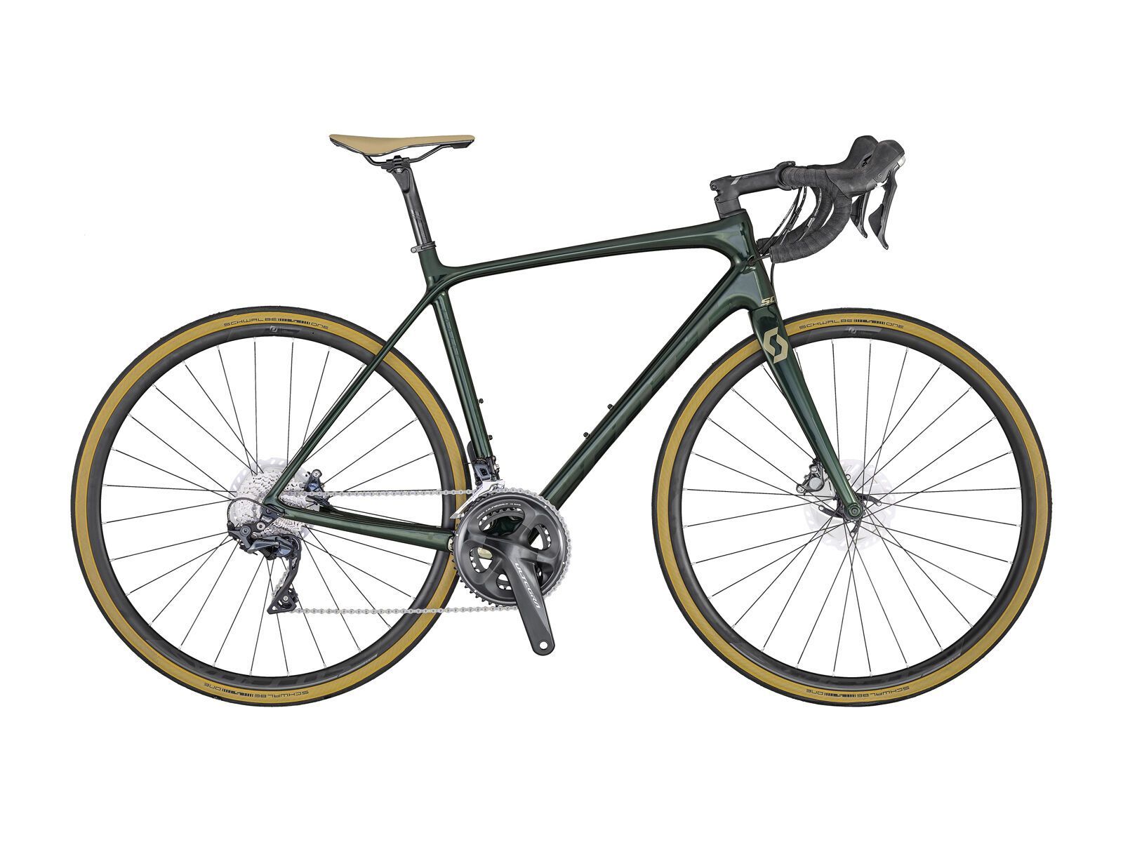 Scott Addict 10 Disc, kelp green/champagne - Bild 1