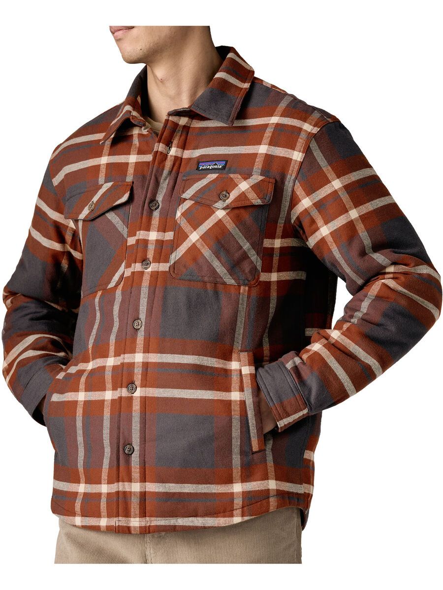 Patagonia Men's Lightweight Insulated Fjord Flannel Shirt Ashore, ink black - Bild 8