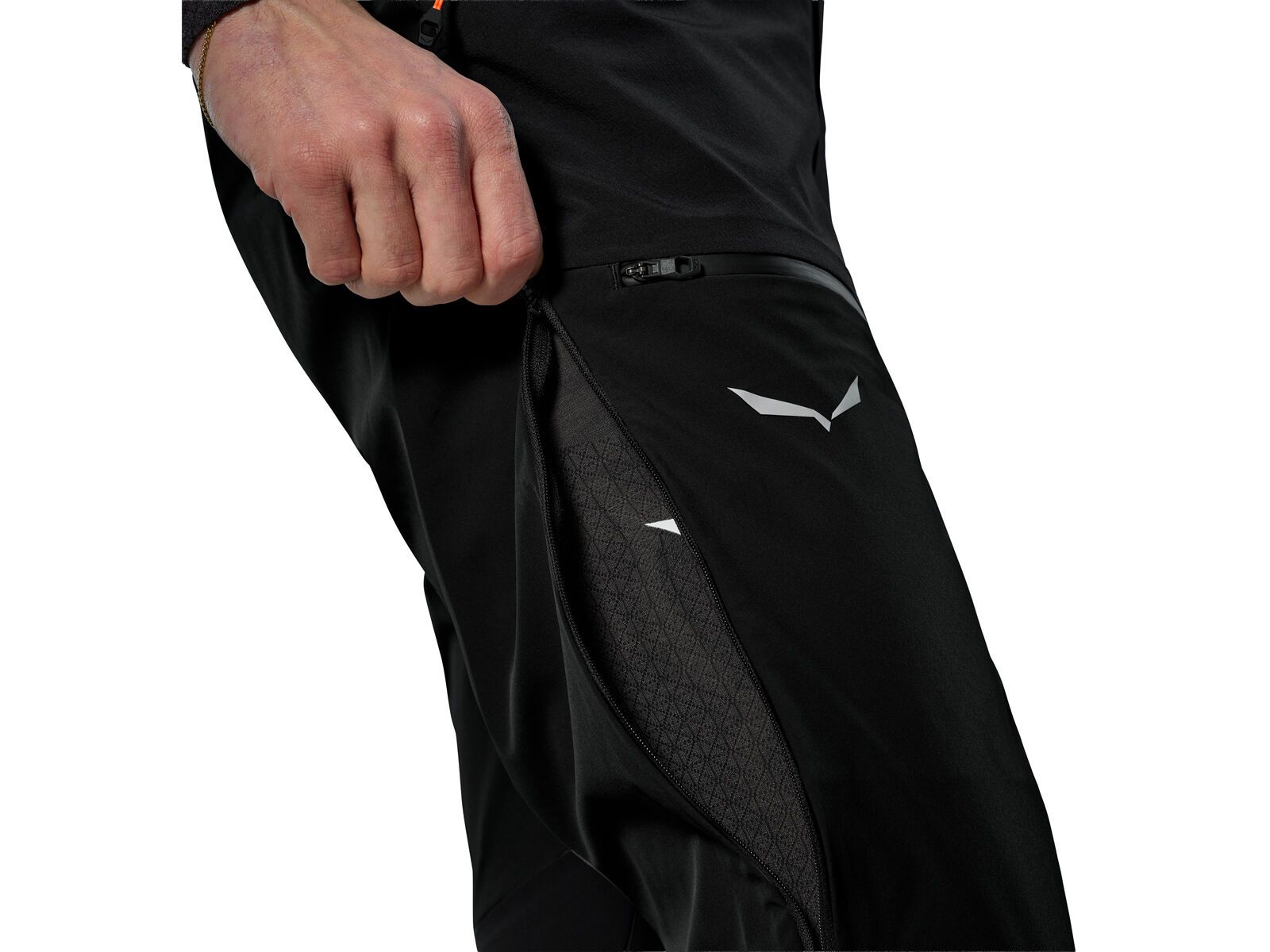 Salewa Ortles Durastretch Stormwall Hose Herren, black out - Bild 3