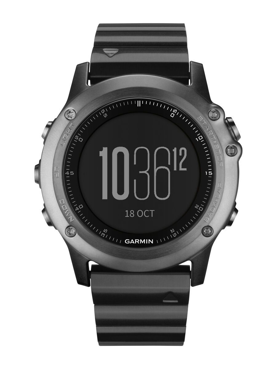 Garmin *** 2. Wahl *** fenix 3 mit Saphirglas, Metallarmband (Performer Bundle mit Brustgurt) - Sportuhr - Bild 3