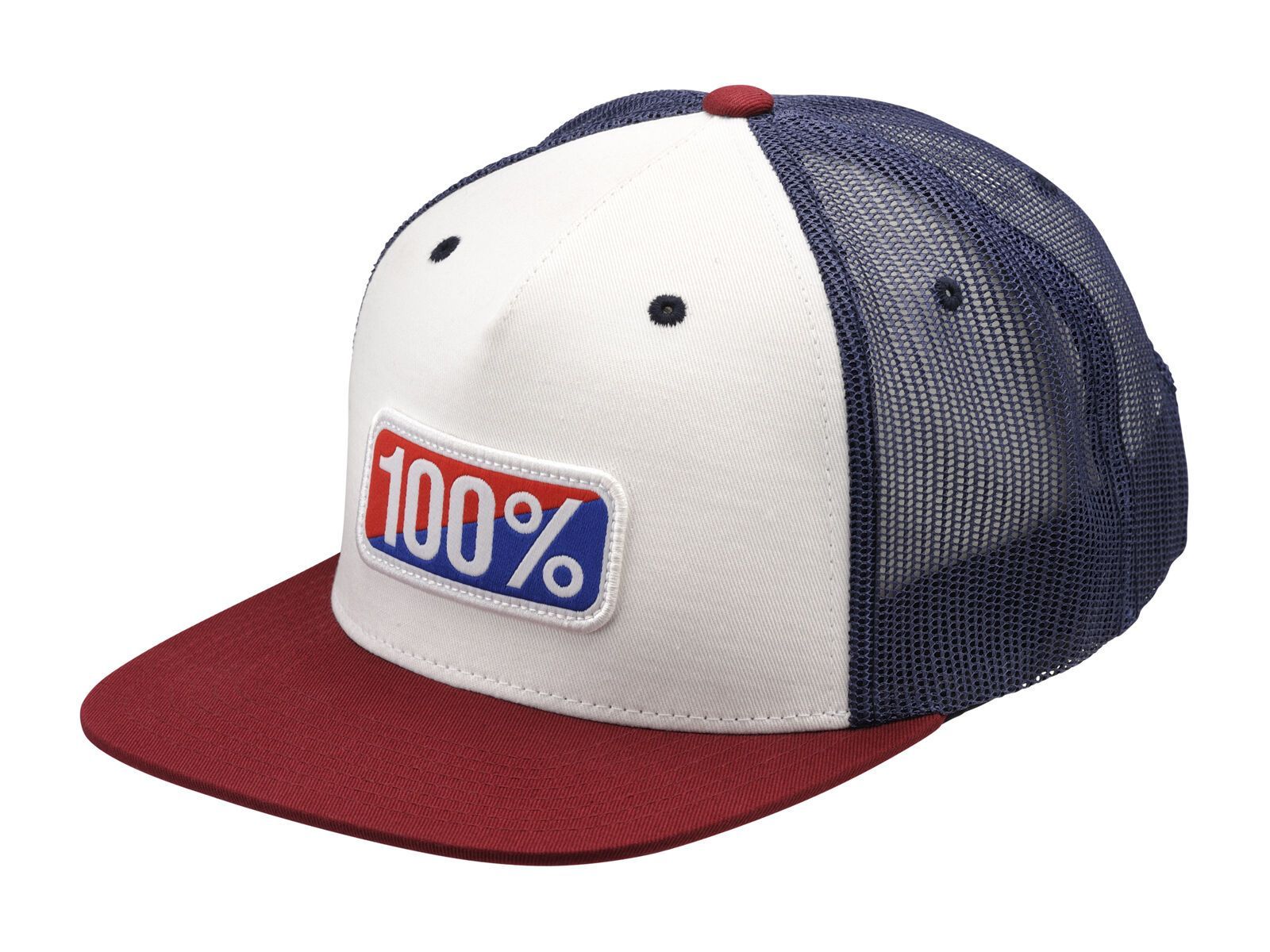 100% Americana Snapback Hat, white - Bild 1