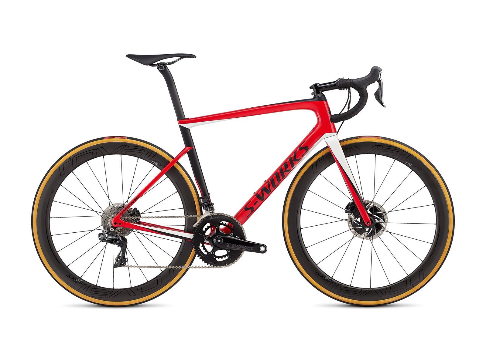 Specialized S-Works Tarmac Disc, gloss flo red/metallic white silver/satin black - Bild 1