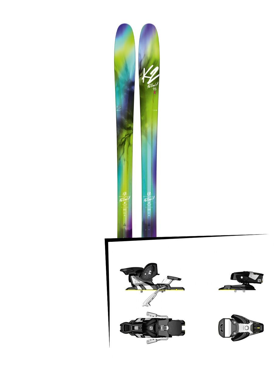 Set: K2 SKI FulLUVit 95Ti 2018 + Salomon STH2 WTR 13 black/white - Bild 1