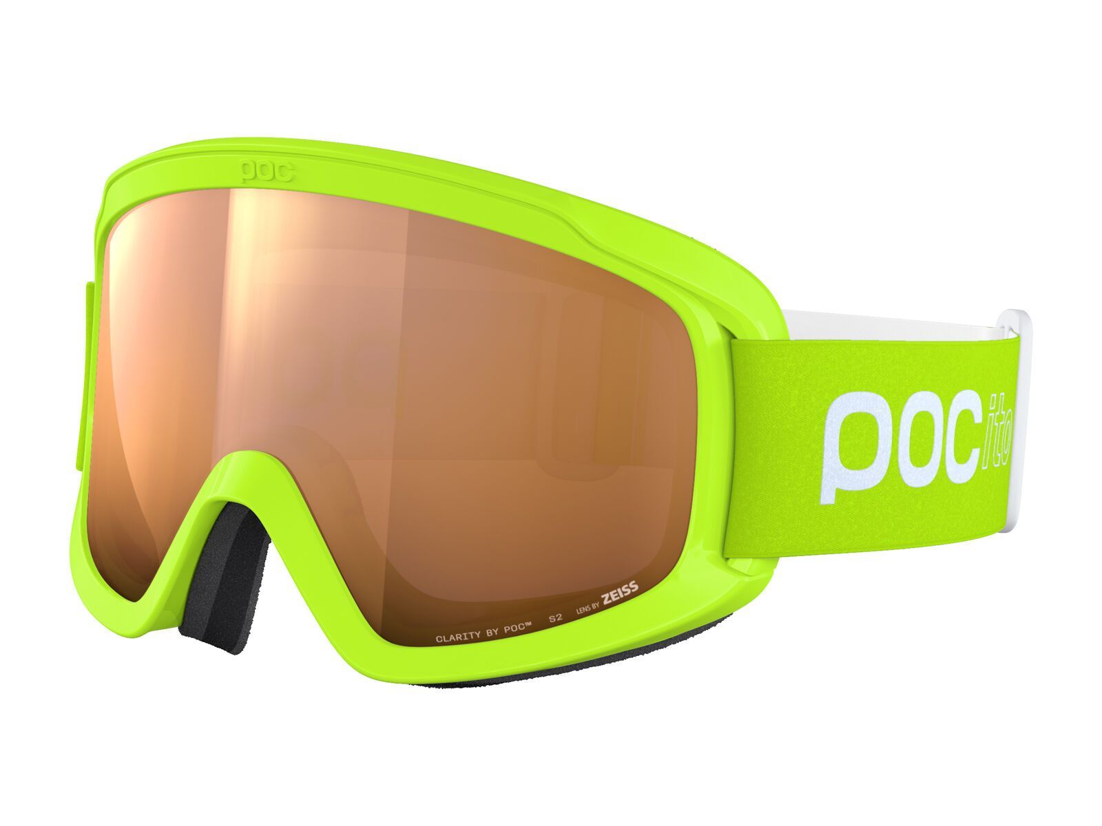 POC POCito Opsin, Partly Sunny Light Orange / fluorescent yellow/green - Bild 1