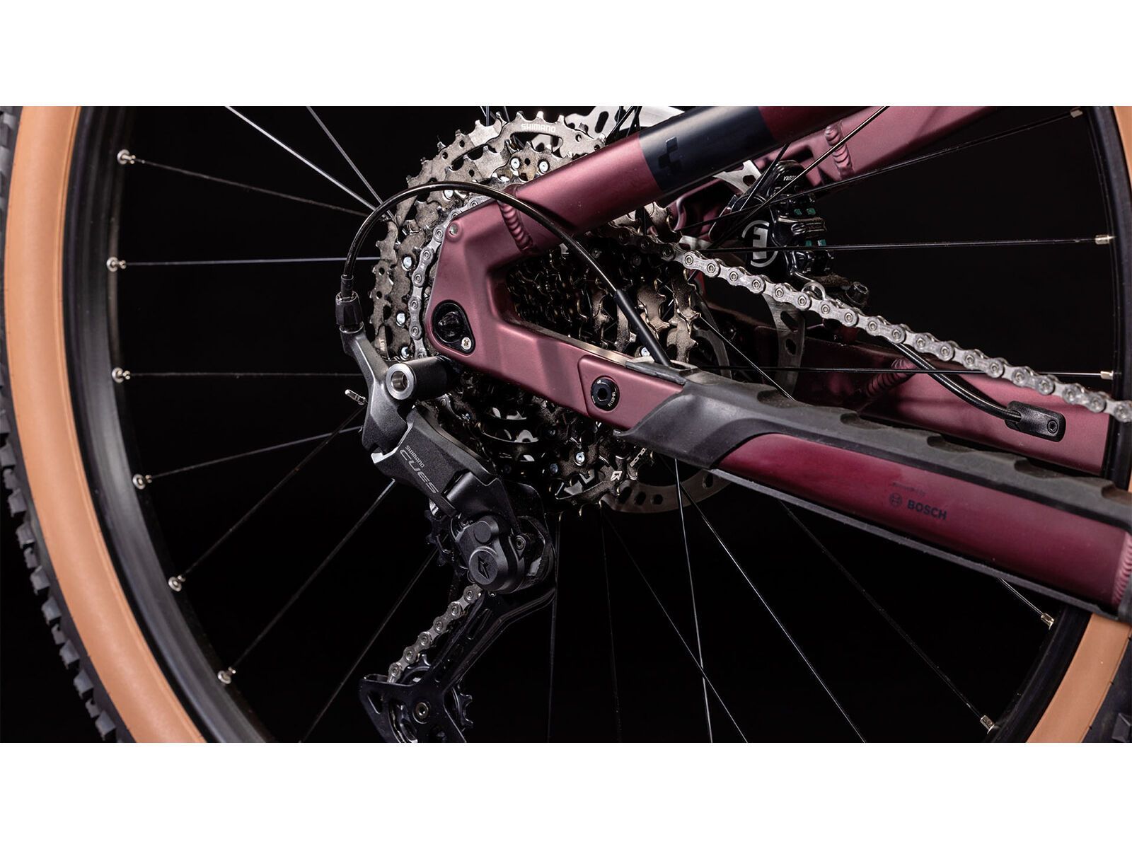 Cube Stereo Hybrid 120 One 750 27.5, rubyred´n´black - Bild 6