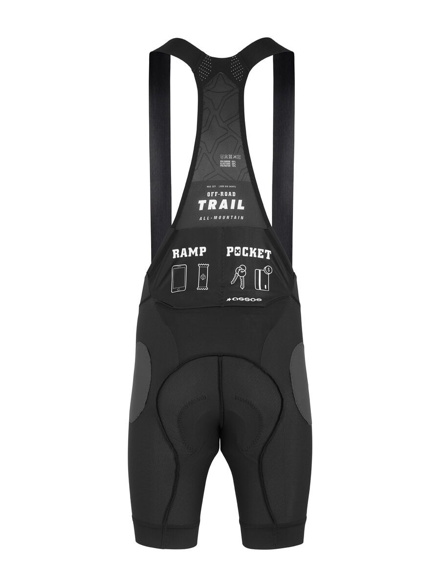Assos Trail Liner Bib Shorts, black series - Bild 3