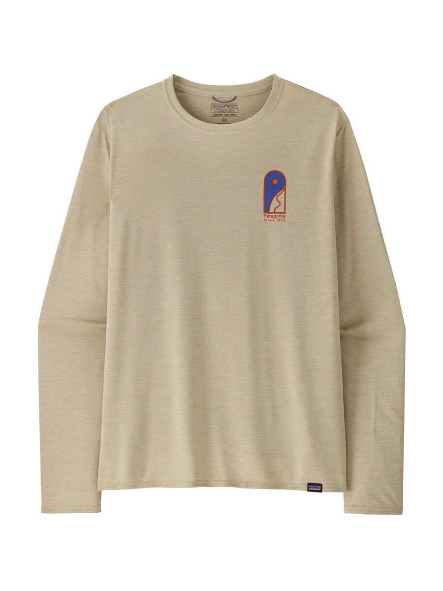 Patagonia Men's Long-Sleeved Cap Cool Daily Graphic Shirt - Lands, pumice x-dye - Bild 1