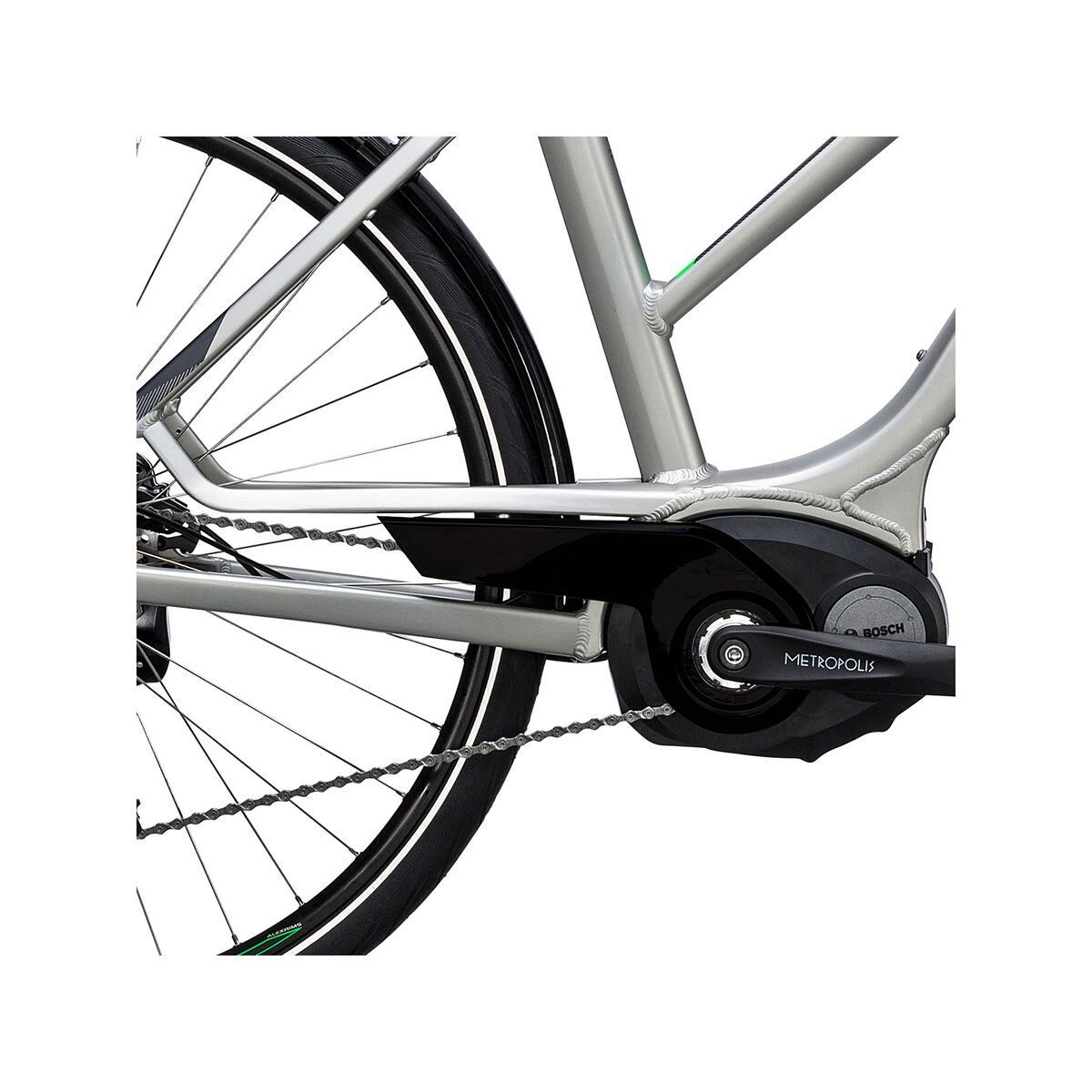 Cube Touring Hybrid ONE 500 Trapeze, silver´n´flashgreen - Bild 3