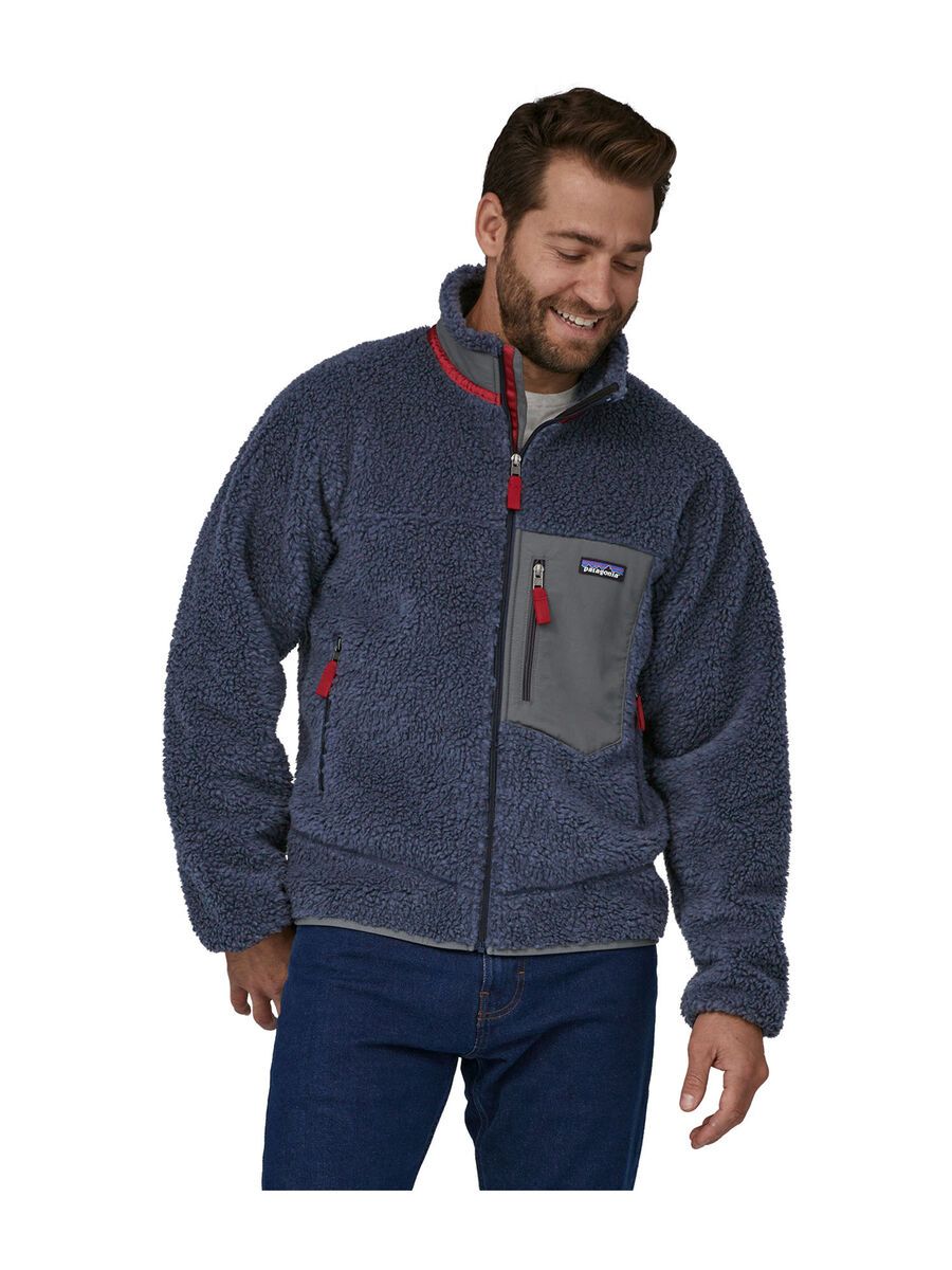 Patagonia Men's Classic Retro-X Fleece Jacket, new navy w/wax red - Bild 2