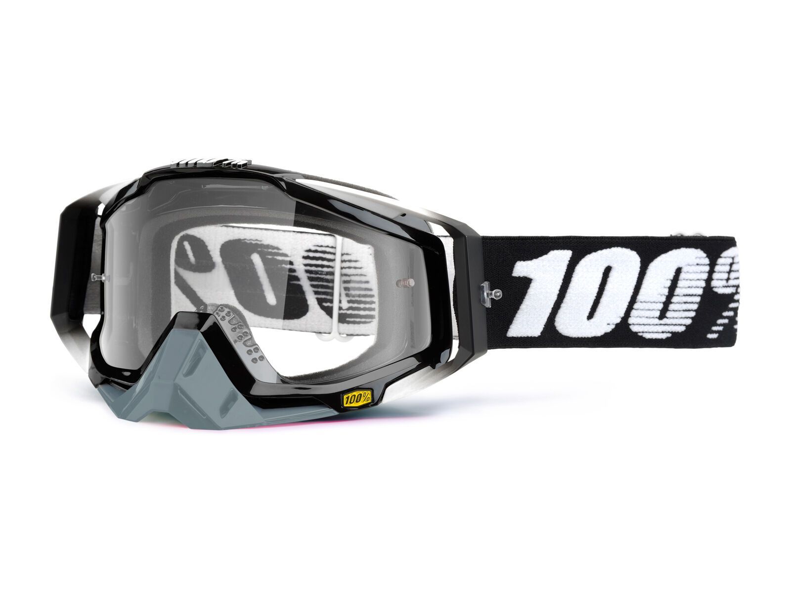 100% Racecraft, abyss black/Lens: clear - Bild 1