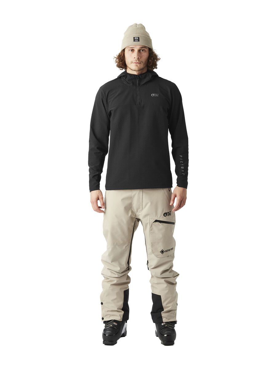 Picture Paraga 1/4 Zip Hoodie, black - Bild 4