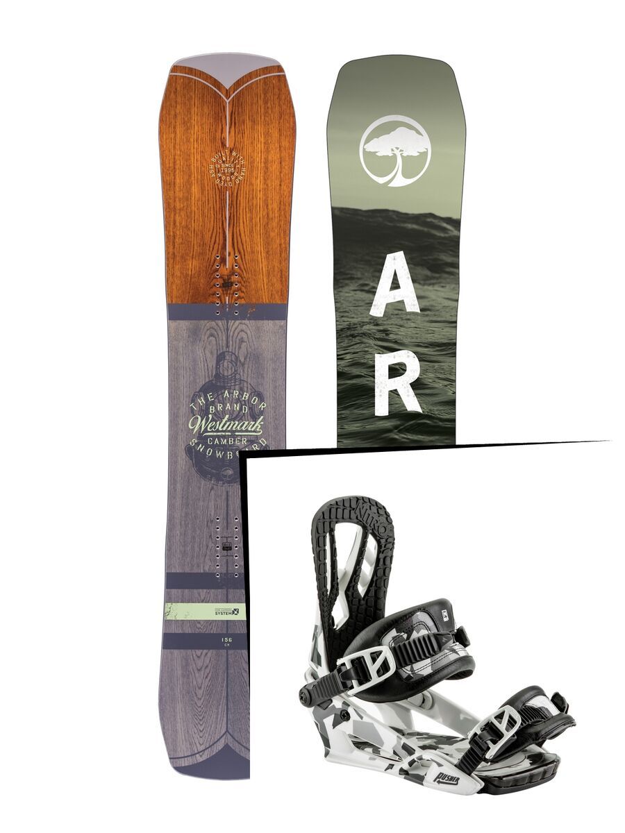 Set: Arbor Westmark Camber 2017 + Nitro Pusher (1691167S) - Bild 1