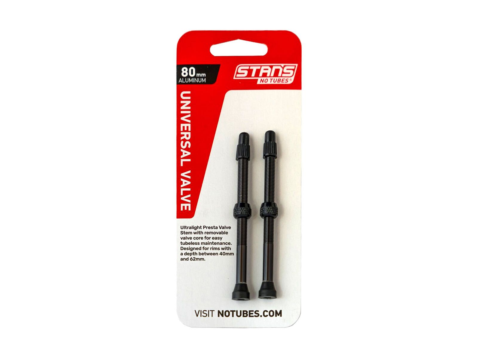 Stan's NoTubes Universal Alloy Valve - 80 mm, black - Bild 3