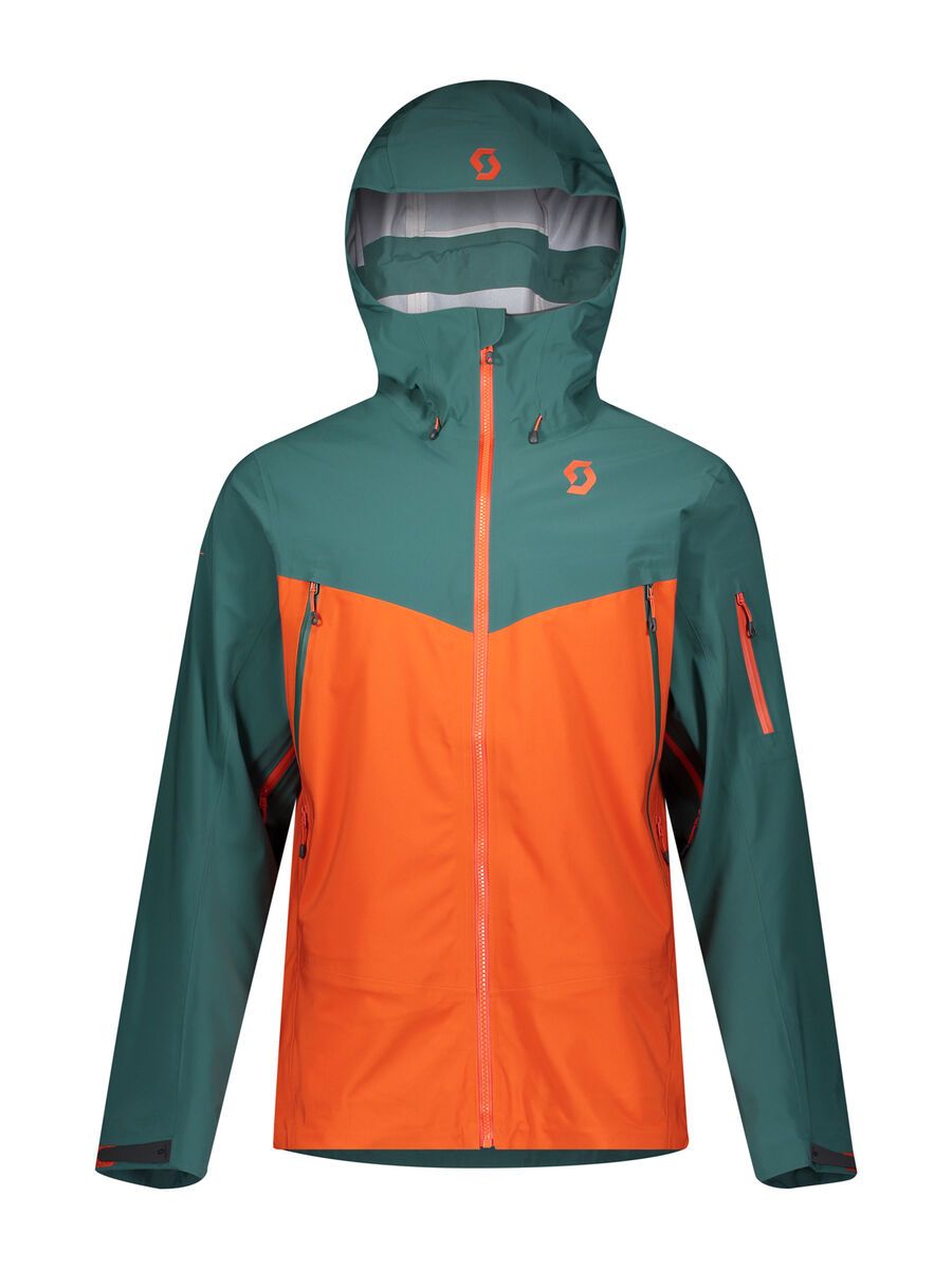 Scott Explorair DRX 3L Men's Jacket, jasper green/orange pumpkin - Bild 1