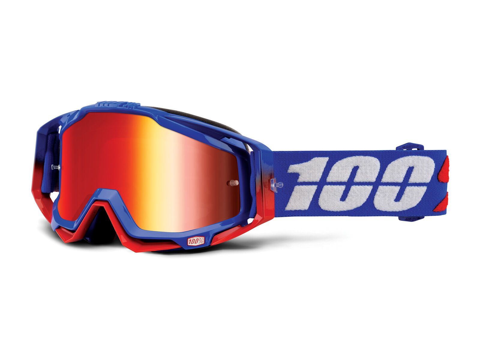 100% Racecraft inkl. WS, republic/Lens: mirror red - Bild 1
