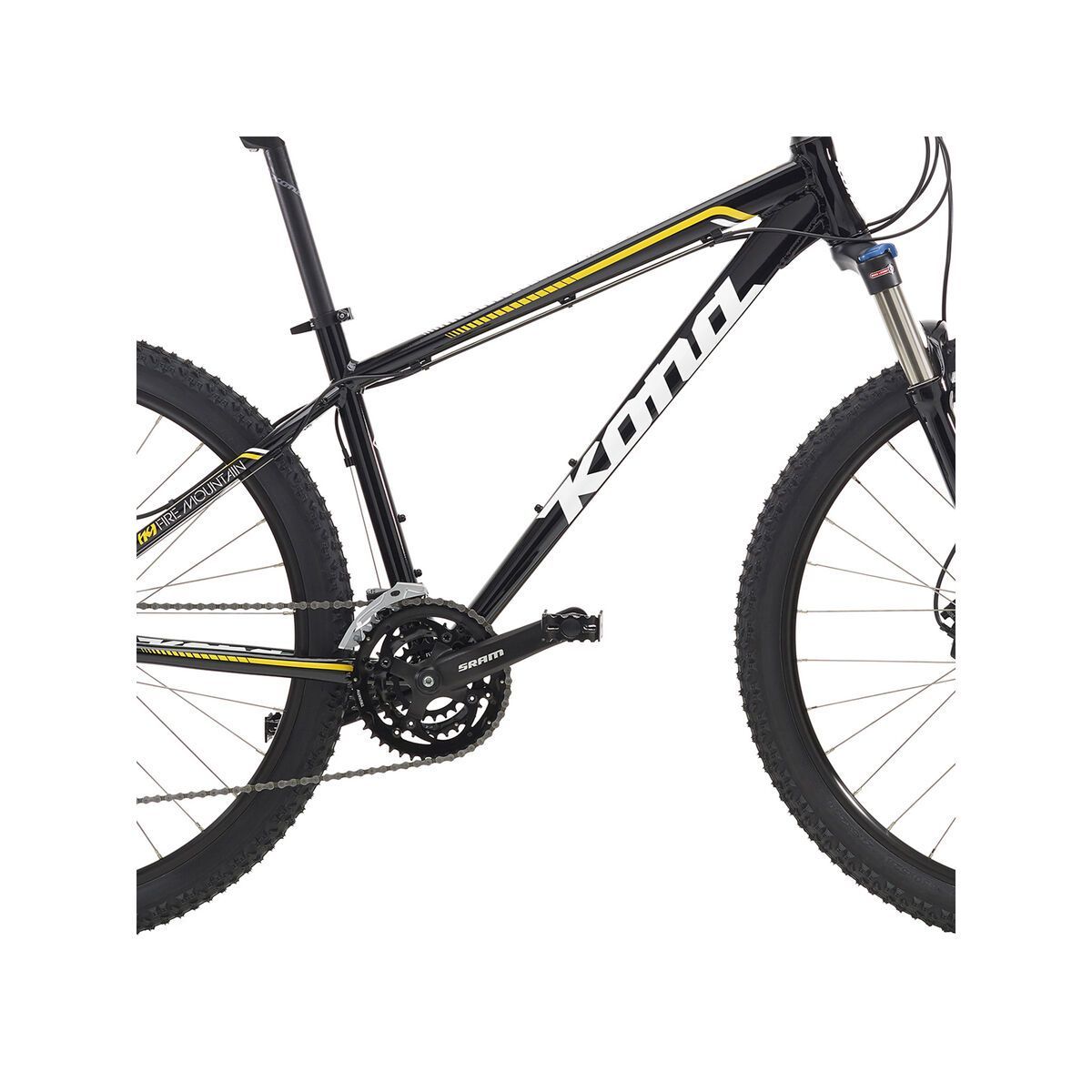 Kona Fire Mountain 26, gloss black w/ white & yellow decals - Bild 3