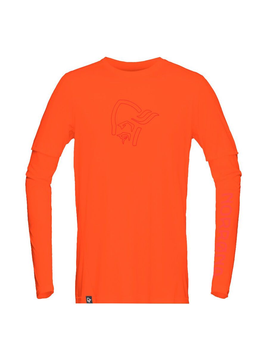 Norrona /29 tech long sleeve Shirt (M), scarlet ibis - Bild 1