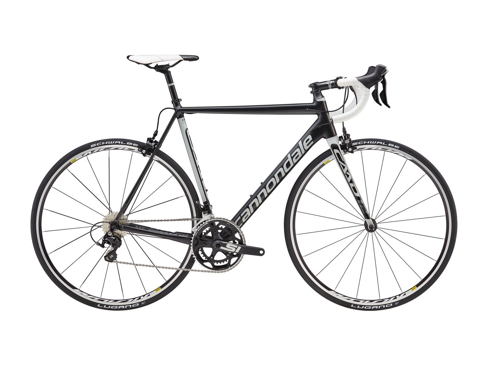Cannondale CAAD12 105 5, jet black w/ primer grey and charcoal grey, matte - Bild 1