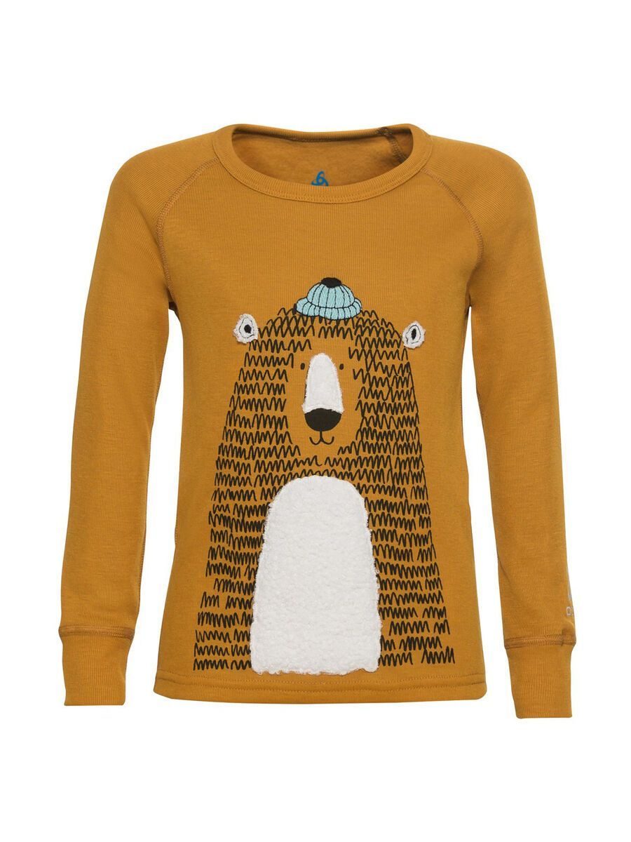 Odlo Active Warm Eco Trend Kids Long-Sleeve Base Layer Top, buckthorn brown - Bild 1
